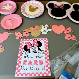 Minnie Mouse 2nd Birthday supplies.